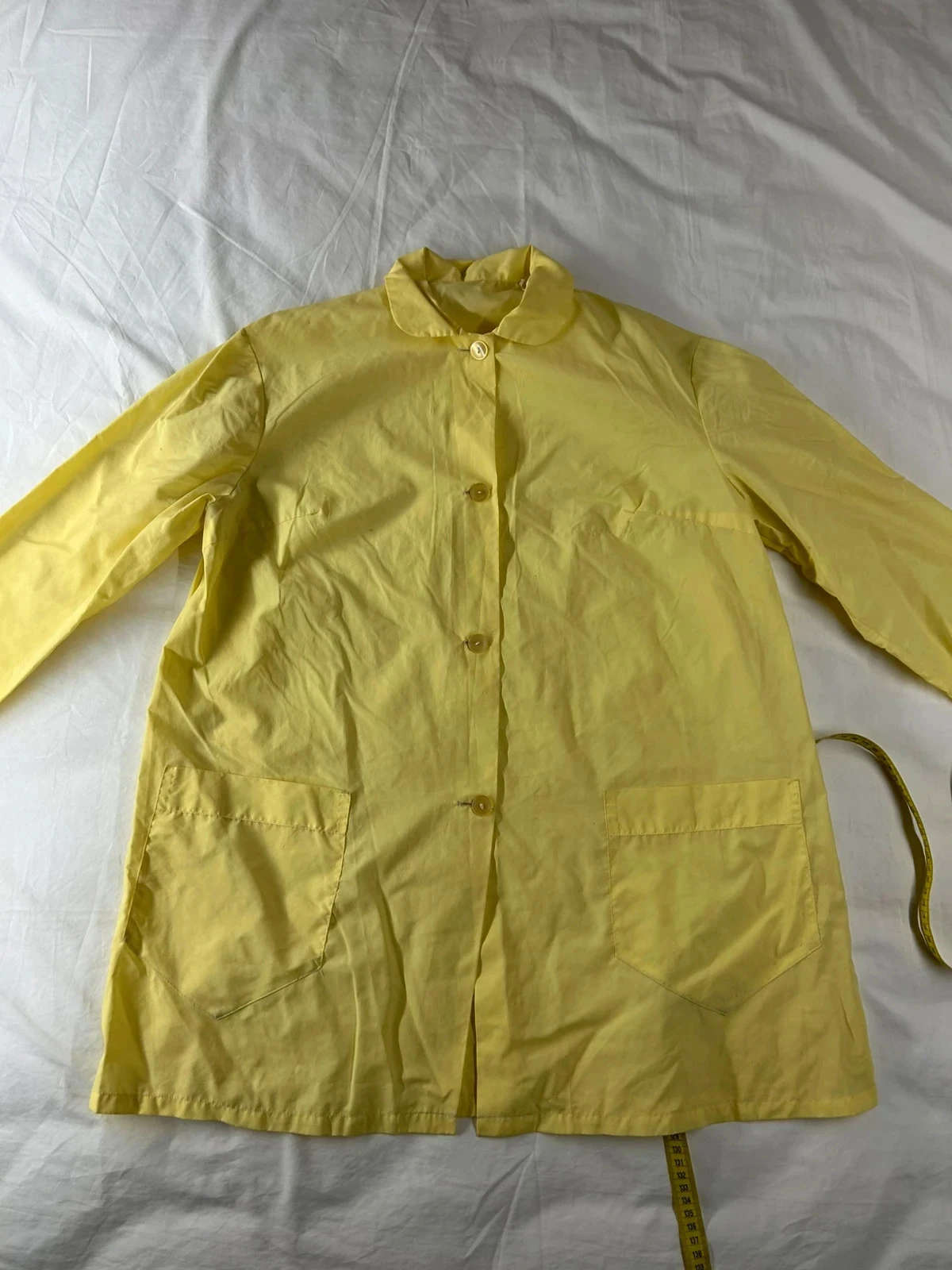 Chemise blousenyl à manches longues jaune vintage